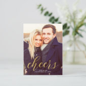 Feiertage im neuen Foto Feiertagspostkarte (Stehend Vorderseite)