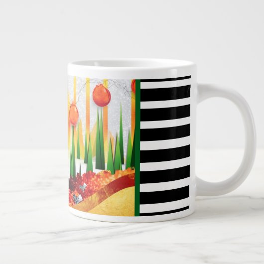 Feiertage in den Kiefern! Jumbo-Tasse (Rechts)