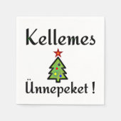 Feiertage in Ungarn Serviette (Vorderseite)