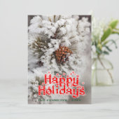 Feiertage - Lodgepol Kiefernkiefer im Gelbstein Feiertagskarte (Stehend Vorderseite)