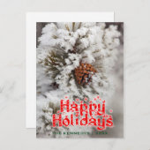 Feiertage - Lodgepol Kiefernkiefer im Gelbstein Feiertagspostkarte (Vorne/Hinten)