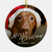 Feiertage *Merry Scriptmas* Keramik Ornament (Vorne)