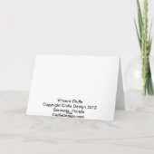 Feiertage mit dem Manatis Feiertagskarte (Rückseite)