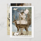 Feiertage mit Freunden Postkarte (Vorne/Hinten)