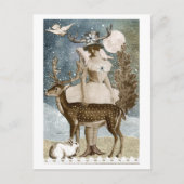 Feiertage mit Freunden Postkarte (Vorderseite)