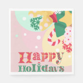 Feiertage mit Ornamenten Serviette (Vorderseite)