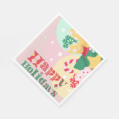 Feiertage mit Ornamenten Serviette (Ecke)