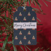 Feiertage Modernes Letterdesign Geschenkanhänger