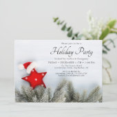 Feiertage Modernes Weihnachtsfest im Unternehmen P Einladung (Stehend Vorderseite)