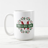 Feiertage-Monogramm Kaffeetasse (Links)