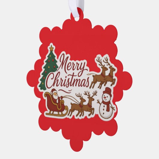 Feiertage Ornament Karte (Linke Ecke)