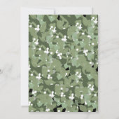 Feiertage Party Moderner Kranz Einladung (Rückseite)