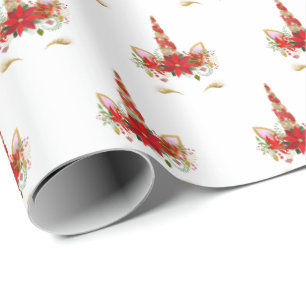 Feiertage peitscht fröhliches Chrismas Einhorn Geschenkpapier