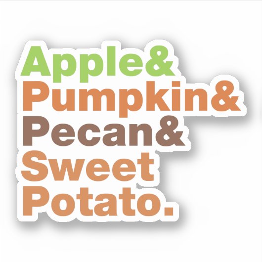 Feiertage Pies ~ Festliche Weihnachten Erntedank W Aufkleber (Vorderseite)