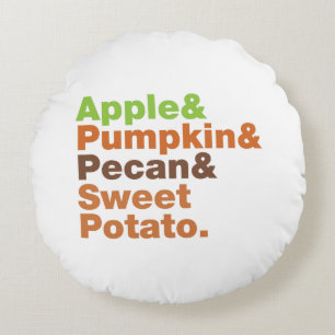 Feiertage Pies ~ Festliche Weihnachten Erntedank W Rundes Kissen