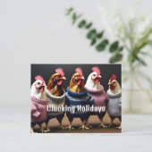 Feiertage Postkarte (Stehend Vorderseite)