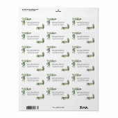 Feiertage-Weihnachten-Adresse Adressaufkleber (Vorne)