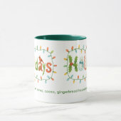 Feiertage Weihnachten gestalten Tasse (Zentrum)