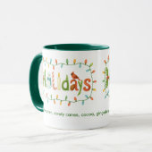 Feiertage Weihnachten gestalten Tasse (Vorderseite Links)