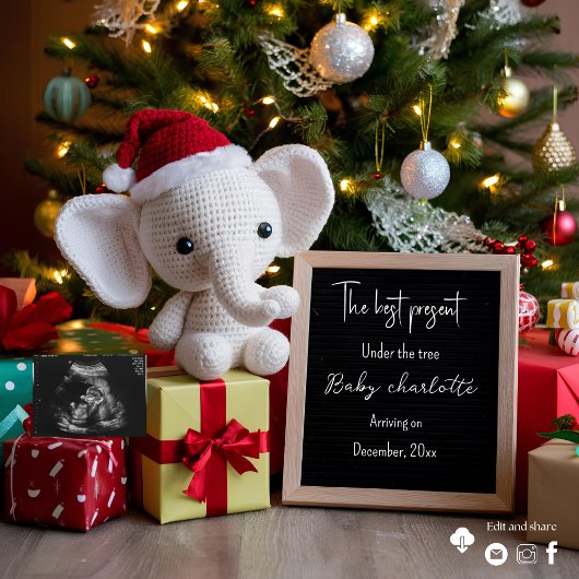 Feiertage Weihnachtsschwangerschaft Einladung