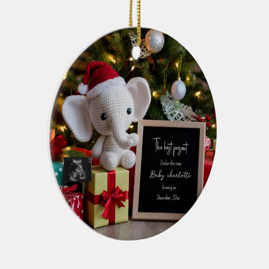Feiertage Weihnachtsschwangerschaft Keramik Ornament (Rechts)