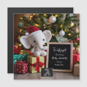 Feiertage Weihnachtsschwangerschaft Magnetkarte (Vorne/Hinten)