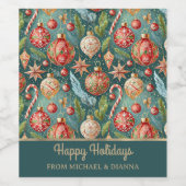 Feiertage Weinetikett (Einzelnes Label)