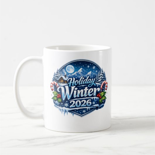 Feiertage Winter 2026 Kaffeetasse (Links)