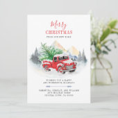 Feiertage Wir bewegen Weihnachts-Zuhause Ankündigung (Stehend Vorderseite)