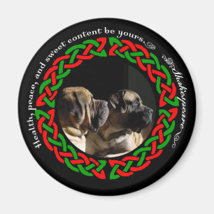 Feiertagkeltischer Mastiff-Magnet Magnet