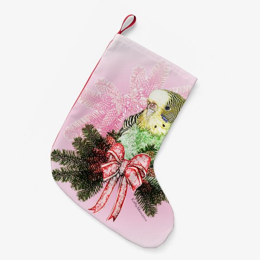 Feiertagparakeet-WeihnachtsStrumpf Kleiner Weihnachtsstrumpf (Vorderansicht (hängend))