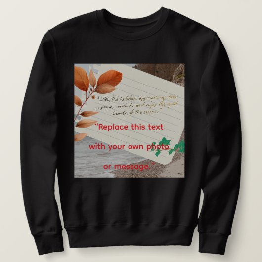 Feiertags-Abstraktdesign – Festliche Kunst Sweatshirt (Design vorne)