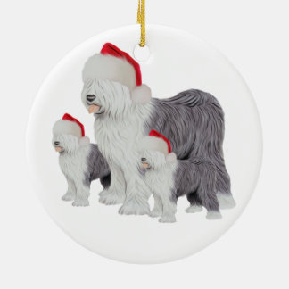 Feiertags-alte englische keramik ornament