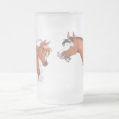 Feiertags-Angebot Mattglas Bierglas (Mittel)