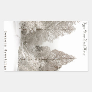 Feiertags-Aufkleber-kundenspezifischer Rechteckiger Aufkleber