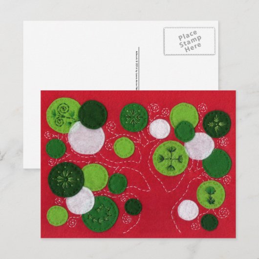 Feiertags-Baum Feiertagspostkarte (Vorne/Hinten)