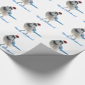 Feiertags-Blau-Jay Geschenkpapier (Ecke)