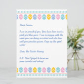 Feiertags-Buchstabe vom Osterhasen Feiertagskarte (Stehend Vorderseite)