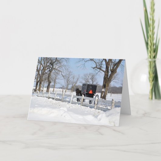 Feiertags-Buggy-Antrieb Feiertagskarte (Vorderseite)