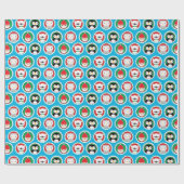 Feiertags-Charakter-Geschenk-Verpackung Geschenkpapier (Flach)