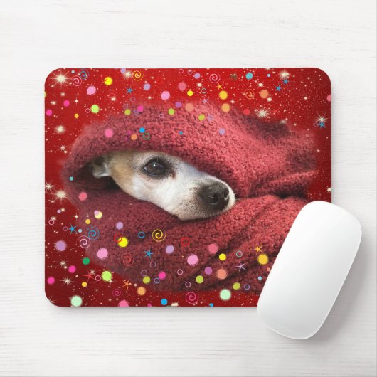 Feiertags-Chihuahua Mousepad (Mit Mouse)