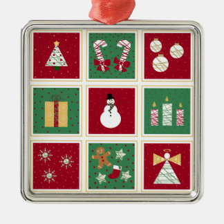 Feiertags-Collagen-Verzierung Ornament Aus Metall