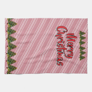 Feiertags-Deck-The-Halls-Crew-Weihnachts-Zuckerroh Geschirrtuch