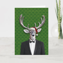 Feiertags-Dollar in der Weihnachtsmannmütze und im Feiertagskarte