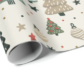 Feiertags Echoes Geschenkpapier (Rolleneckpunkt)