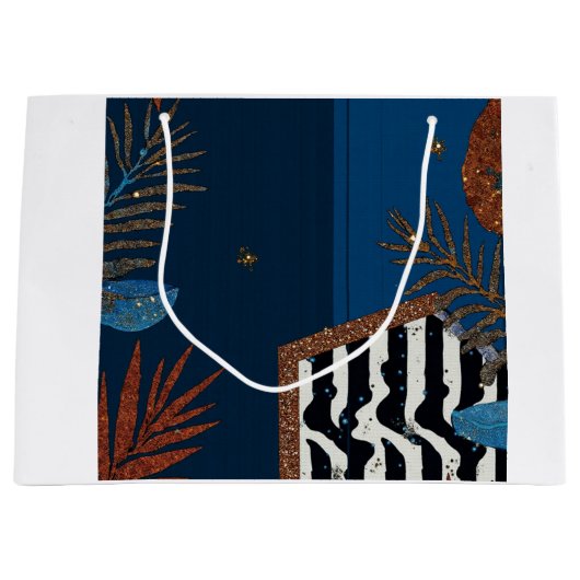 Feiertags-Eleganz Große Geschenktüte (Vorderseite)