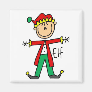 Feiertags-Elf-T - Shirts und Geschenke Magnet