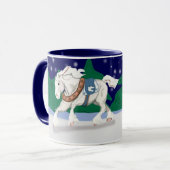 Feiertags-Entwurfs-PferdeTasse Tasse (Vorderseite Links)