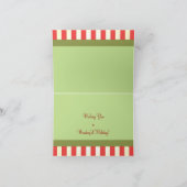 Feiertags-Fahrrad Feiertagskarte (Innenseite)