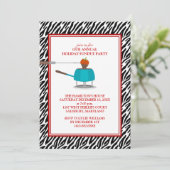 Feiertags-Fondue-Party Einladungen (Stehend Vorderseite)